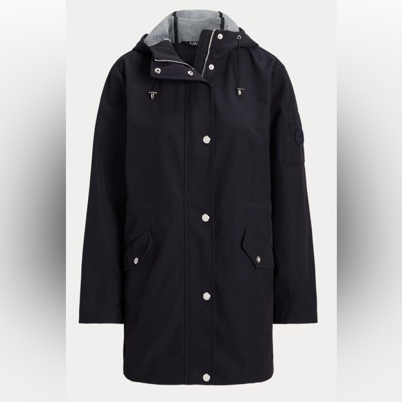 Ralph Lauren Jackets & Blazers - Lauren Ralph Lauren Water Repellent Cotton Blend Anorak in Black Size Large New